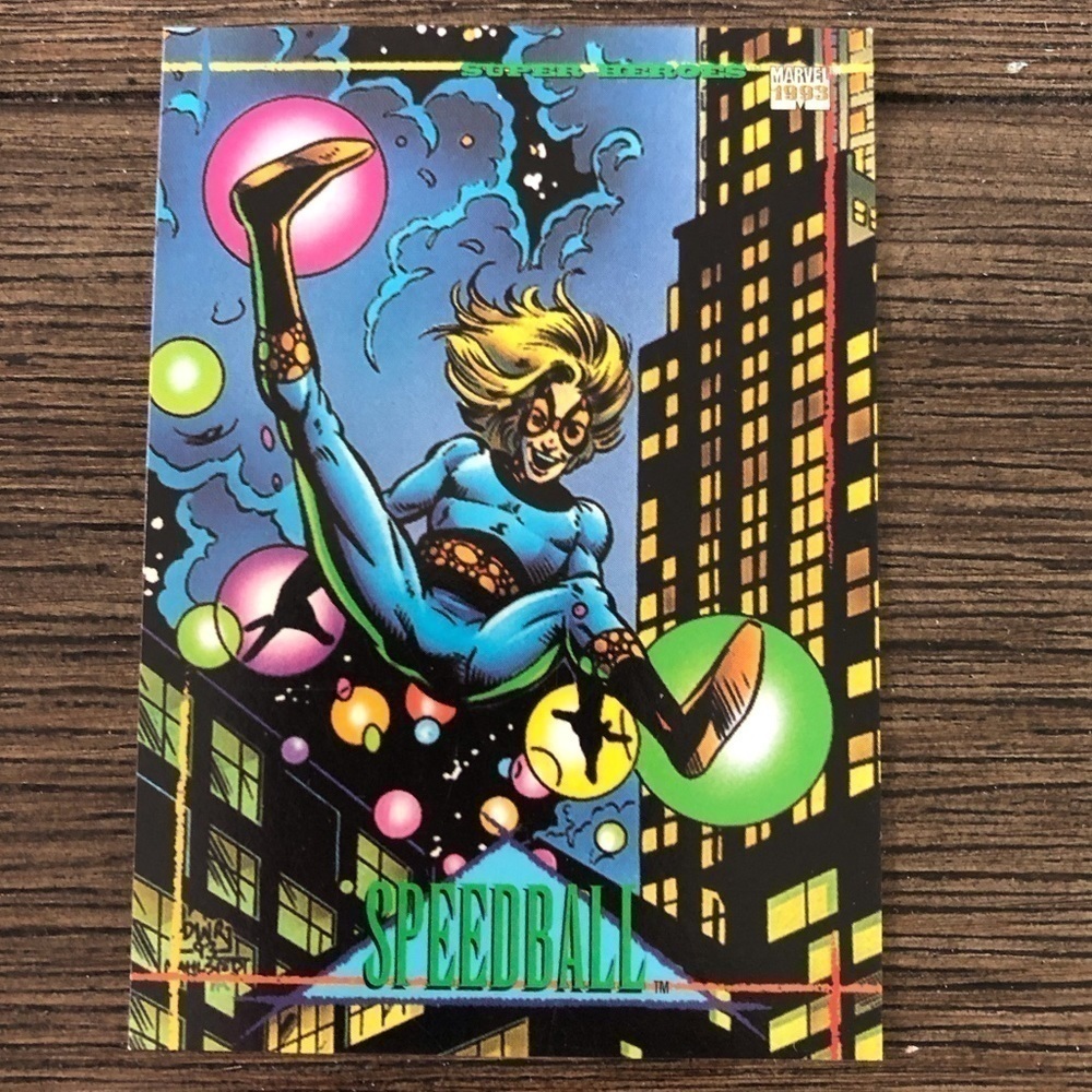 1993 Marvel Trading Card: Super Heroes: Speedball #23